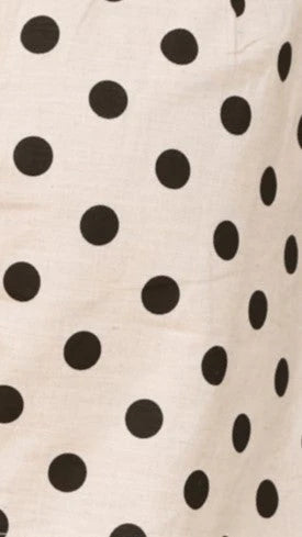 Laolani Shorts - Oat Black Polka