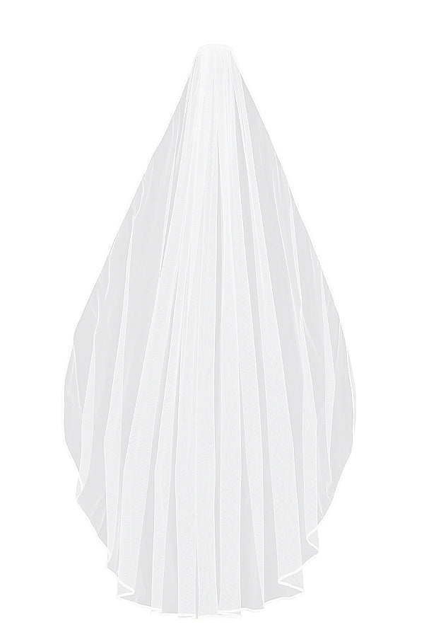 Simone-White Soft Tulle Veil