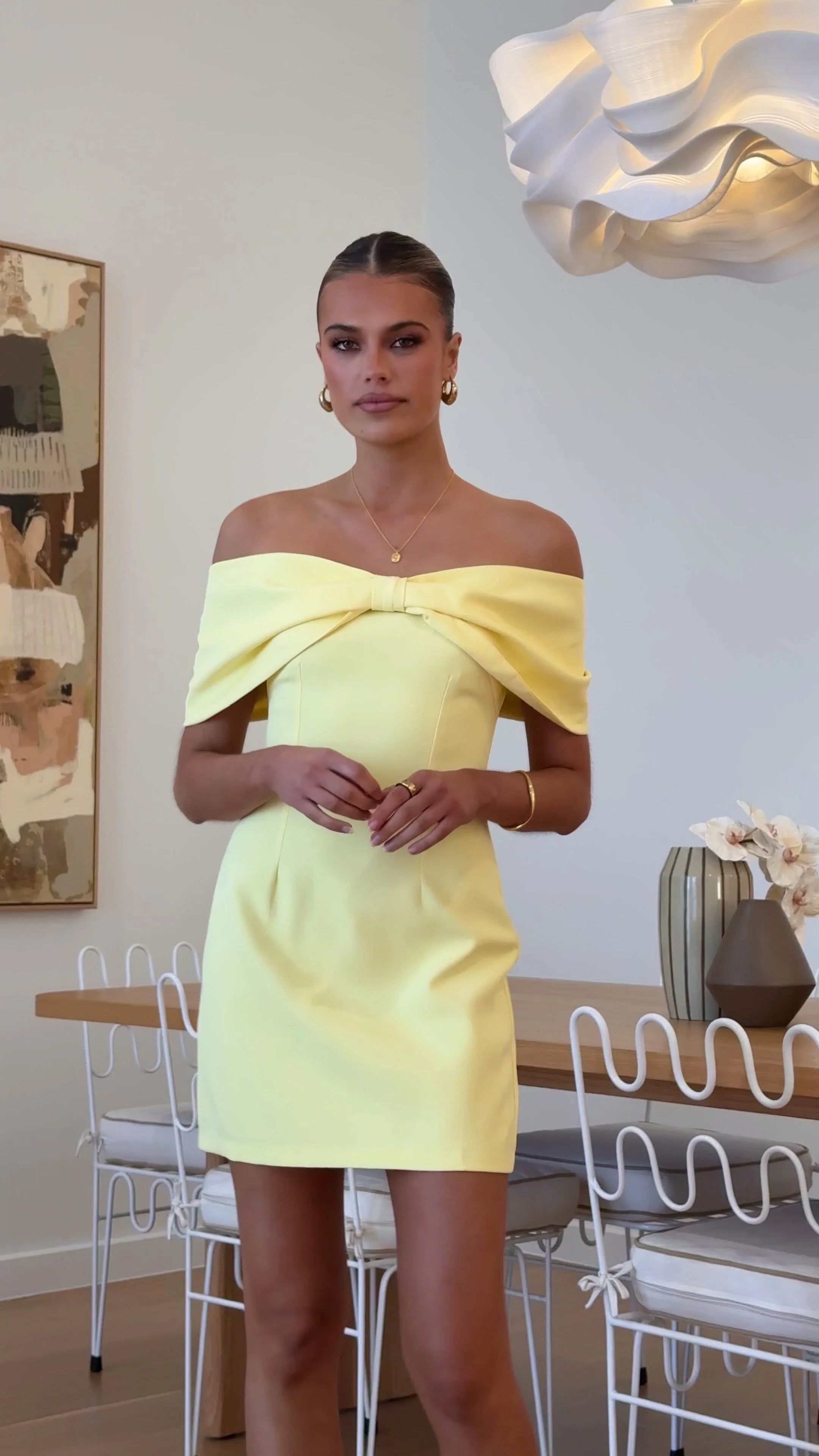 Mia Mini Dress - Yellow