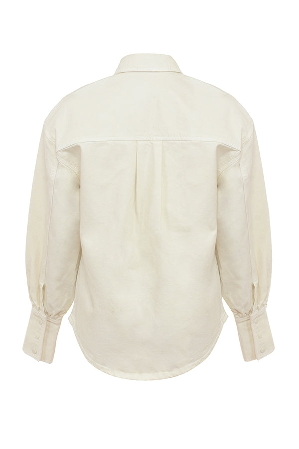 Zuri-Ivory Denim Shirt