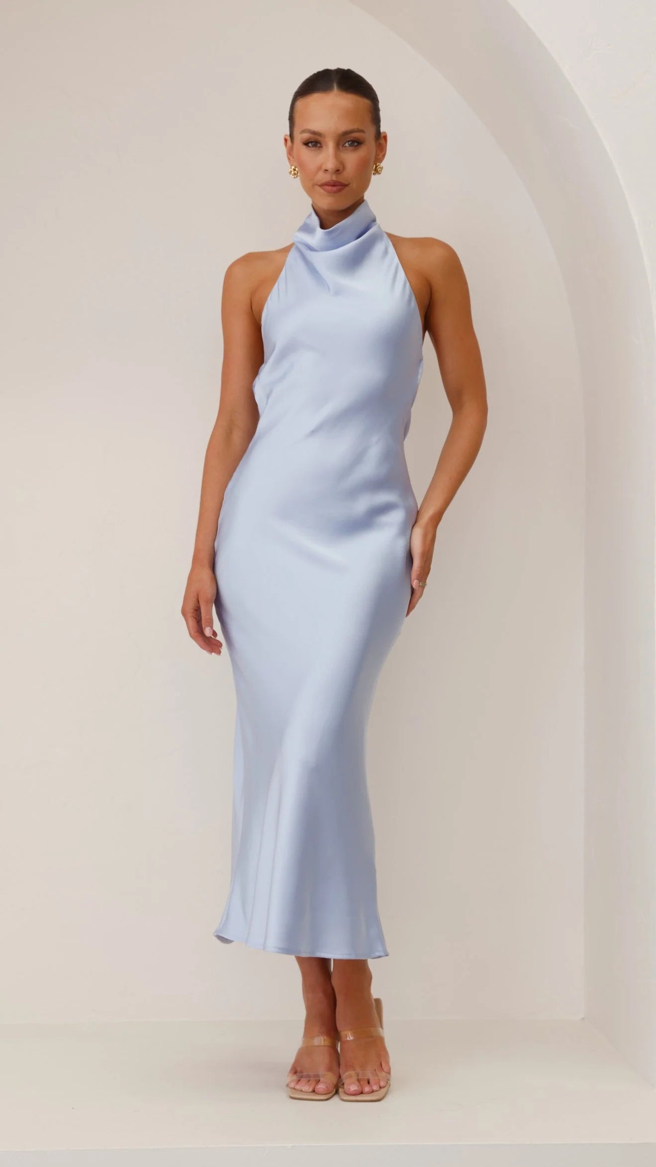 Rina Midi Dress - Blue