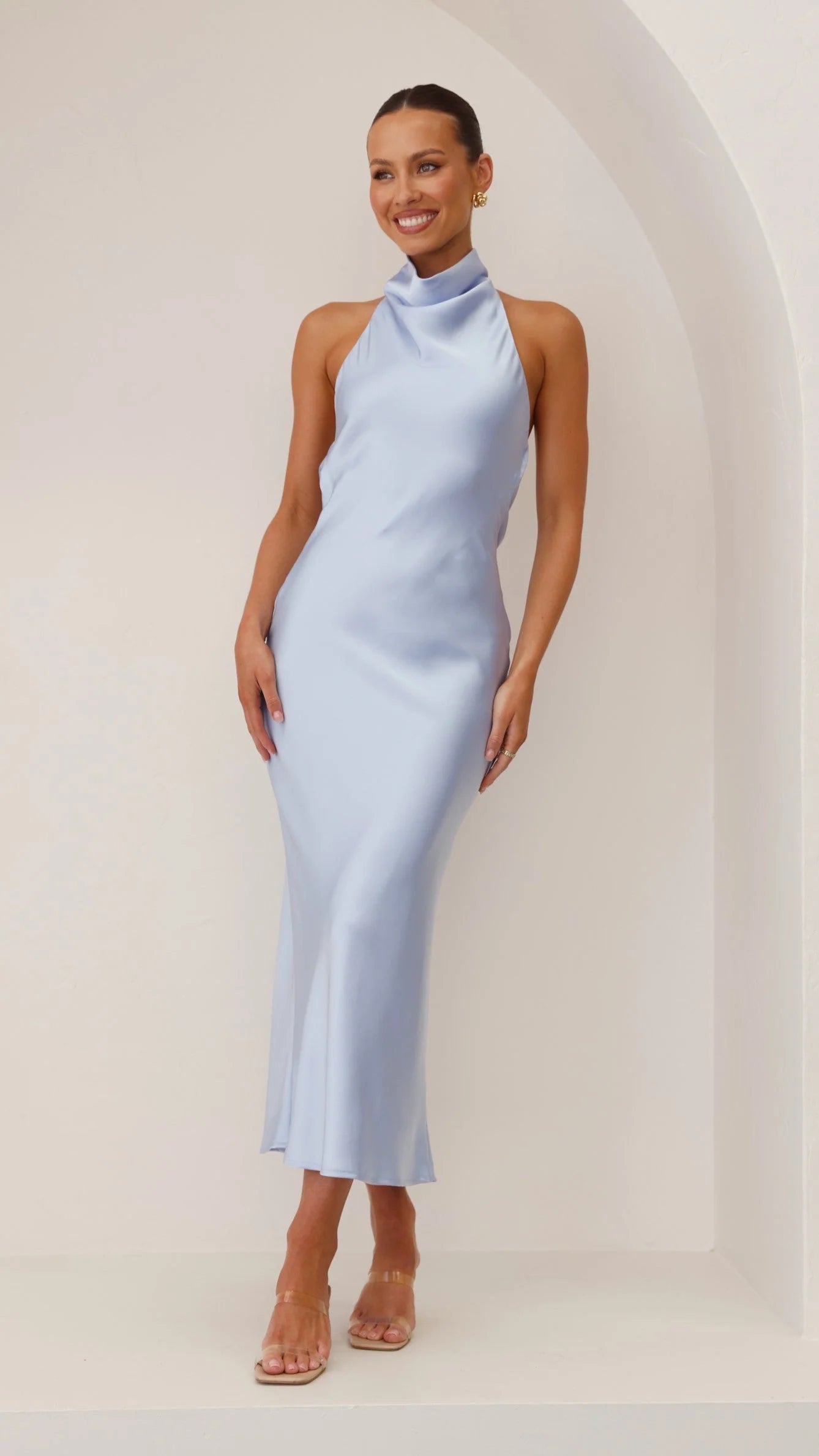 Rina Midi Dress - Blue