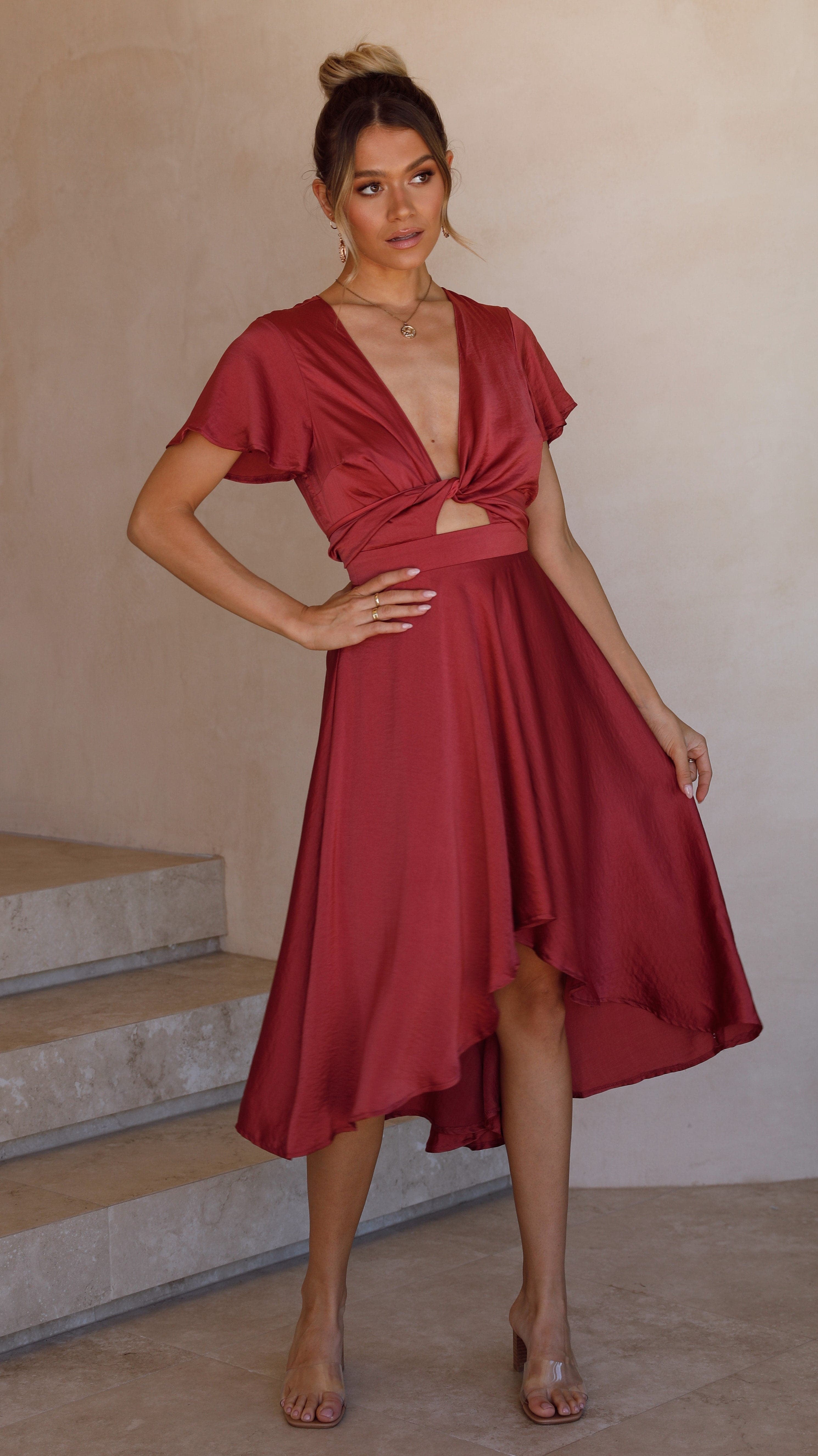 Sunny Daze Dress - Berry