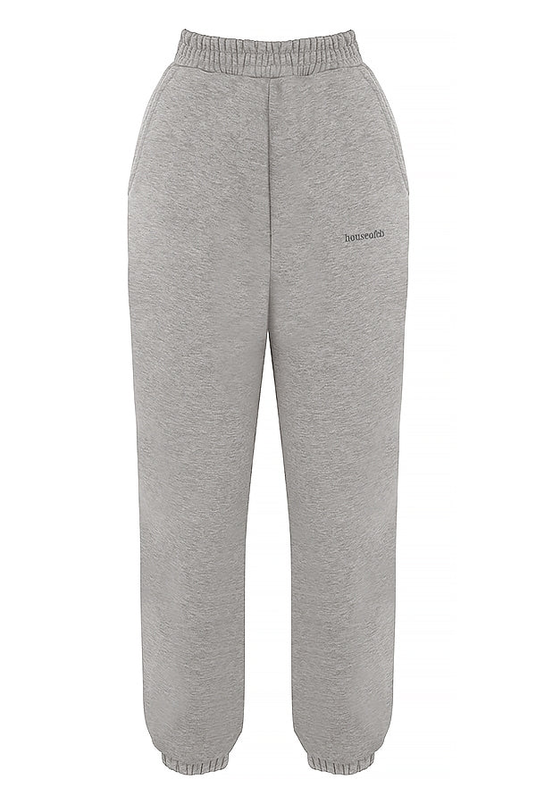 Sky-Light Grey Fleece Back Jogging Trousers