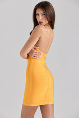 The Supermodel-Orange Sherbet Mini Bandage Dress