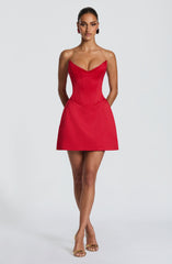Torin Mini Dress - Red