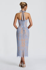 Rona Midi Dress - Powder Blue