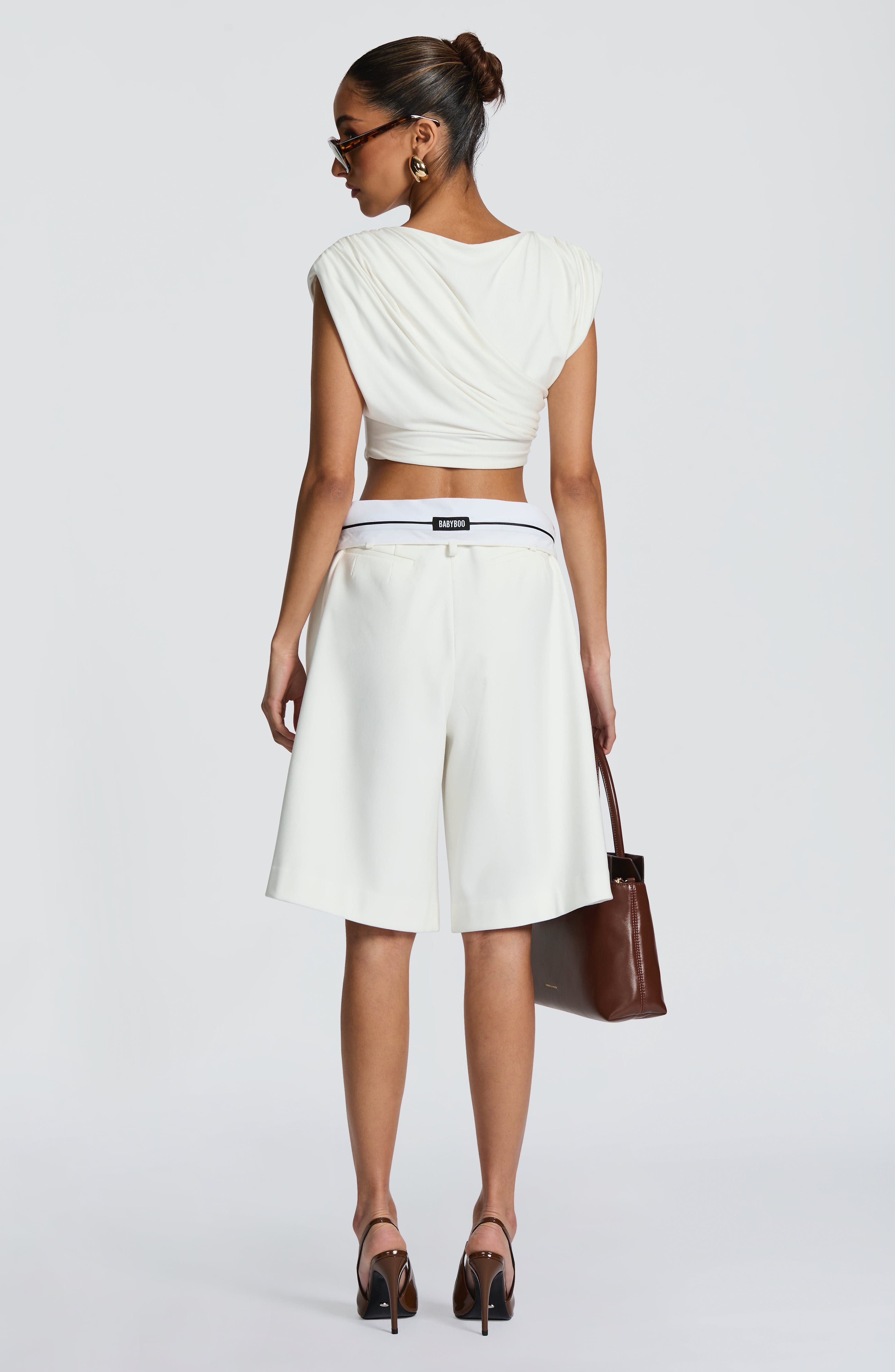 Ausra Bermuda Shorts - Ivory