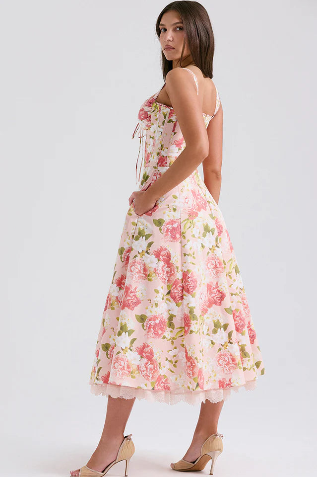 Rosalee Print Cotton Sundress