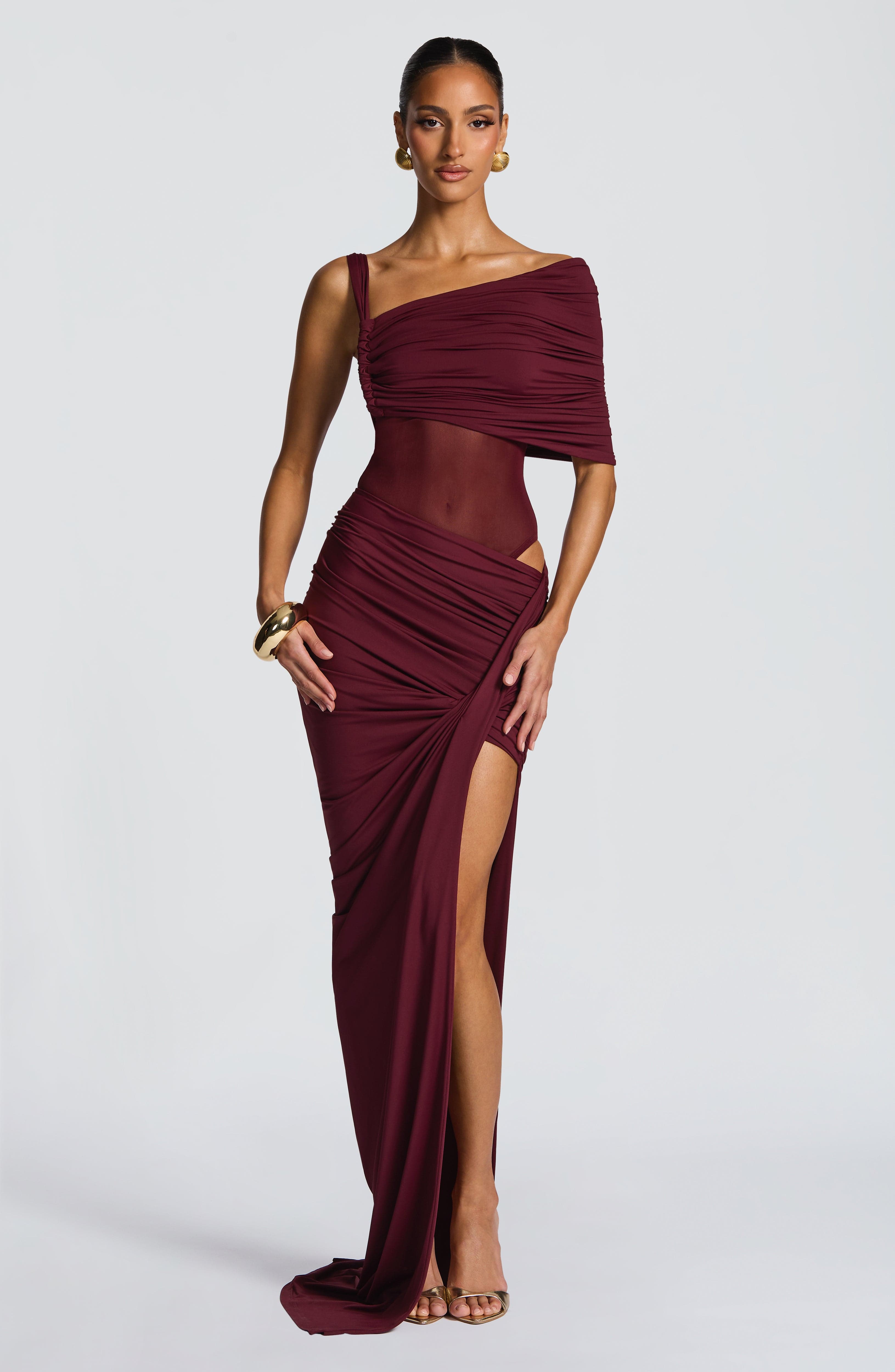 Lisette Bodysuit - Cherry Lacquer